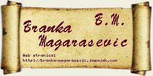 Branka Magarašević vizit kartica